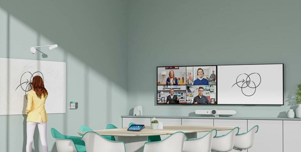 Logitech Scribe reunion con alcance global